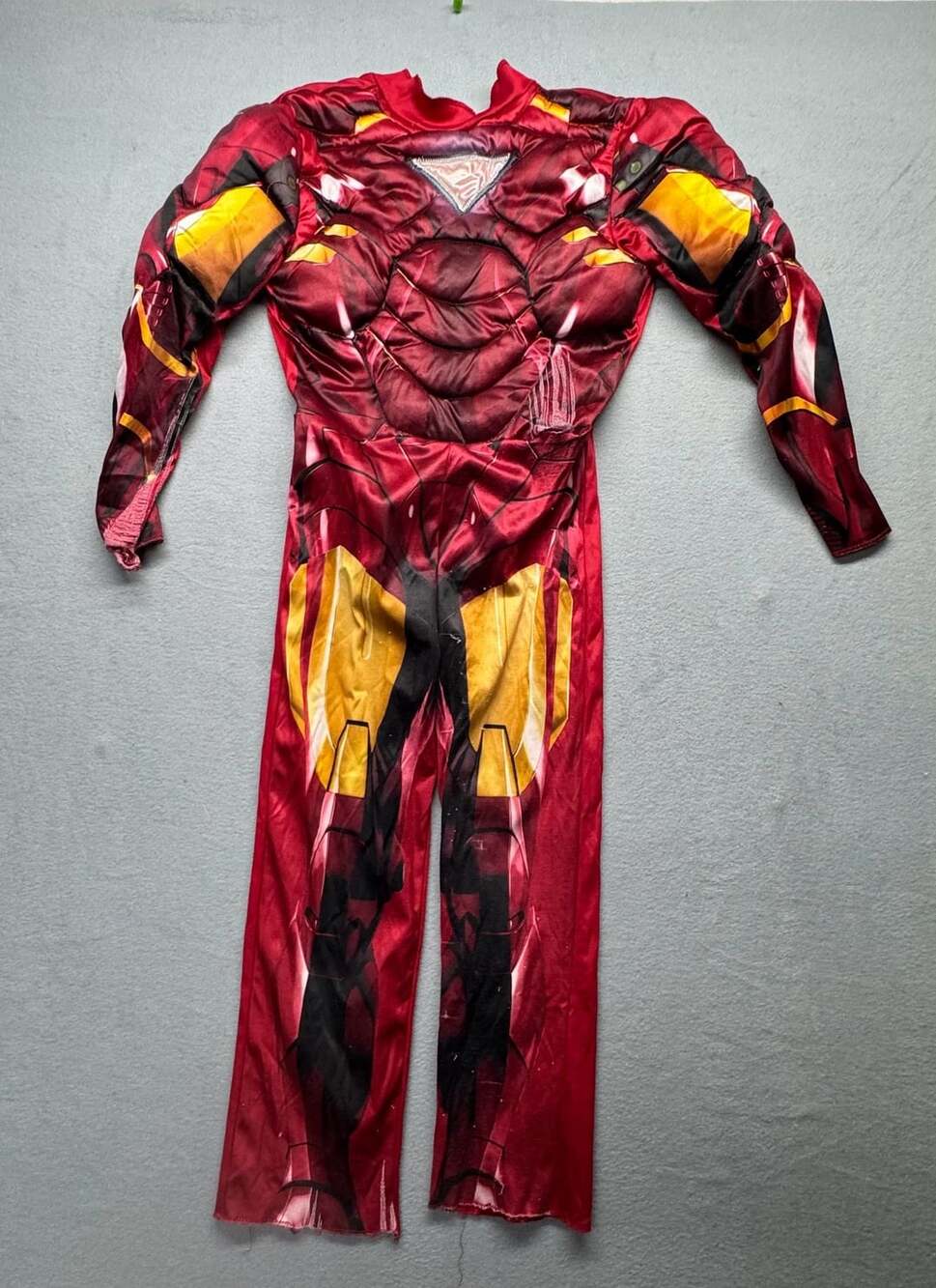 Iron Man 2 Padded Jumpsuit Costume Boys Size Medium 7-8 no mask